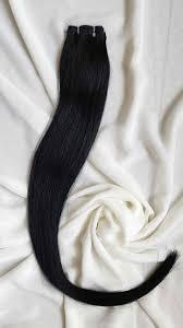 Extensions de cheveux lisses noir jais en gros, 100 % cheveux humains, double épaisseur, soyeux, cuticules alignées, lots complets - Product Image 3