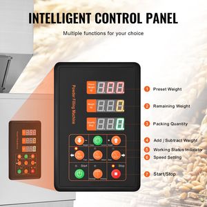 Dosatrice Automatica per Particelle 0.022 2.2 Lbs/10 1000g con Tramoggia di Pesatura in Acciaio Inossidabile e Pedale per Confezionamento Lattine - Product Image 4