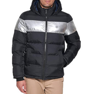 Veste d'hiver personnalisée avec logo, bomber, grande taille, matelassée, 5XL, veste chaude d'hiver pour homme, couleur unie, veste pour homme, manteau - Product Image 4