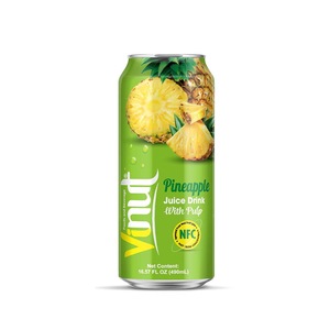Jugo de Piña 100% con Pulpa 250ml/330ml X24 Latas/Caja, Recién Exprimido NFC - Product Image 1
