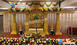 Style ouvert Palazzo pilier scène de mariage magnifique cristal Palazzo configuration de scène de mariage Style ouvert réception de mariage scène DecorUK - Product Image 2