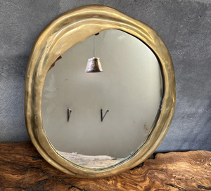 <b>Large</b> Selling Metal Wall Mounted Mirror Bedroom and Bathroom Wall Mirror Indian Handcrafted <b>Frame</b> - Product Image 5