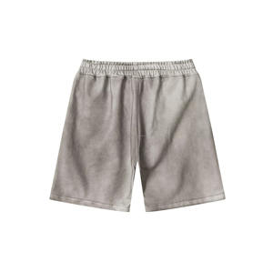 Pantalones Cortos de Algodón Puro Lavado Estilo Vintage para Hombre, Desgastados y Casuales, Ideales para Verano, Estilo Urbano, Servicio OEM, Diseño ODM - Product Image 2