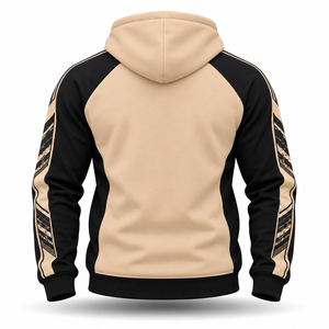 Sudadera con capucha profesional para hombre con cremallera, logotipos personalizados en el pecho, etiquetas personalizadas y construcción de ropa duradera de alta calidad. - Product Image 2
