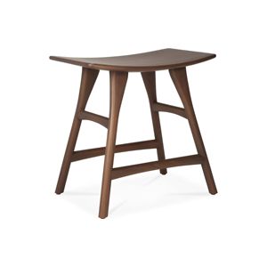 Midcentury Modern Solid Teak <b>Garden</b> <b>Stool</b> Outdoor Furniture Tapered Leg Waterproof Eco-Friendly Durable Hard Floor Use - Product Image 3