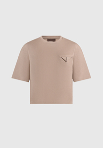 Camiseta de Manga Corta con Cuello Redondo Extra Grande para Hombre, Color Sólido, Transpirable, de Algodón Jersey, Corte Casual, Diseño con Bolsillo Delantero - Product Image 4