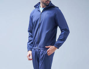 Ensemble survêtement coupe-vent réfléchissant imprimé personnalisé, léger et respirant, grande taille, style urbain, vente en gros - Product Image 6