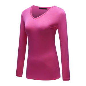 Chemises d'entraînement respirantes pour femmes, extensibles dans quatre directions, séchage rapide, vêtements de yoga et de fitness, fabricant de designs personnalisés - Product Image 1