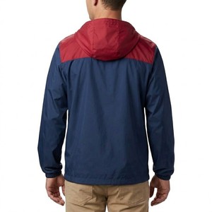 Men Color Block Hooded Windbreaker <b>Jacket</b> <b>Lightweight</b> Full Zip Waterproof Casual Outdoor <b>Running</b> Sports <b>Jacket</b> Custom OEM ODM - Product Image 2