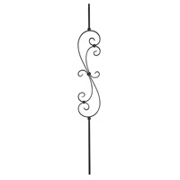 Balustre en fer forgé Escalier Broche Garde-corps Clôture Balustre en acier pour escaliers
