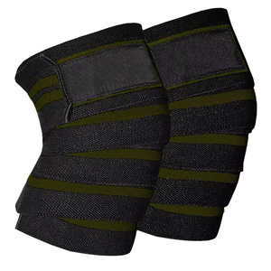 <b>Knee</b> Wraps Sports & Fitness Unisex Gym Powerlifting Weightlifting <b>Knee</b> Wraps Straps Elastic Breathable Durable Eco-Friendly - Product Image 1