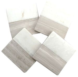 Handmade Marble <b>Drink</b> <b>Coasters</b> – Elegant Modern Design Premium Marble Table <b>Coasters</b> – Durable & Stylish Protection - Product Image 4