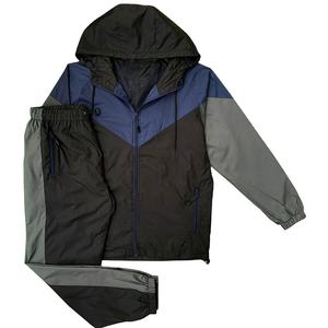 Survêtements unisexes pour hommes, grande taille, coupe-vent, respirants, en nylon, design 2 en 1, personnalisables, OEM, ensemble sportif pour la salle de sport - Product Image 1