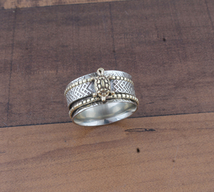 925 Sterling Silver Turtle <b>Spinner</b> <b>Ring</b> Animal Theme Sea Life Jewelry Handmade Tortoise <b>Ring</b> For Women Girls Wholesale - Product Image 6