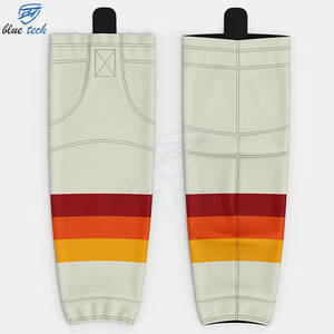 Custom Sublimated Autumn Hockey <b>Socks</b> with Bottom Logo Durable Stretch for Team Uniform <b>Training</b> Practice Match Play - Product Image 6