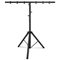 Système de treillis d'éclairage de scène 5Core DJ Light Stand, hauteur réglable 39-100 pouces, support en T métallique robuste, sur pied, LS 100-6