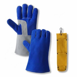 ถุงมือหนังวัวแท้สำหรับงานเชื่อม งานฮอกกี้ ป้องกันความร้อนและประกายไฟ ทนไฟ สำหรับงานก่อสร้าง - Product Image 2