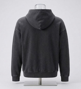 Premium Quality ODM Oversized Pullover Hoodies Men Women Winter Thick Casual Plain Dyed 100% Cotton Embroidered Beaded - Product Image 2