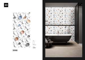 Azulejos de Porcelana Esmaltada Premium con Diseño 3D de 600x1200, 3D68 - Product Image 2