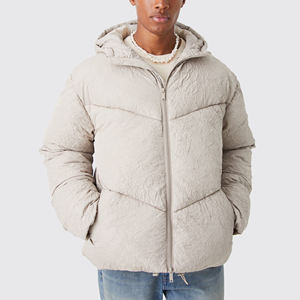 Veste matelassée pour homme, taille plus, épaisse et chaude, avec logo personnalisé, pour l'hiver - Product Image 3