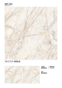 Baldosa de porcelana brillante de 60x60 cm, diseñada para crear una sensación de espacios interiores abiertos y un reflejo refinado en el suelo. - Product Image 6