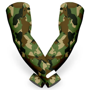 Manchons de protection solaire colorés en soie glacée, personnalisables avec motifs et logos, pour coudes et bras, vente en gros - Product Image 2