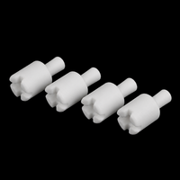 Isolateur en céramique d'alumine BNC, manchon isolant de forme spéciale de précision personnalisé, connecteur coaxial RF, pièces en céramique ZG PRECISION