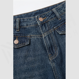 Pantalones Vaqueros de Cintura Alta y Pierna Ancha para Hombre, de Algodón, Lavado a la Piedra, Corte Holgado, Estilo Casual de Otoño - Product Image 5