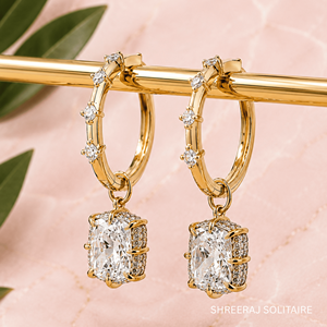 Pendientes de Diamantes Cultivados en Laboratorio con Corte Brillante de 3 CTW, Certificados por IGI, Oro Sólido de 14K/18K - Product Image 2
