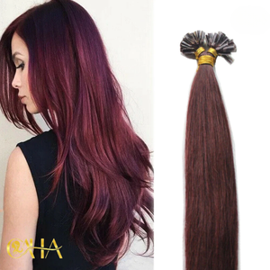 Extensions de cheveux naturels Remy vietnamiens I-Tip pour usage professionnel en salon, 100g, colorées, fixation Nano Ring, pointes doublement tirées, OEM ODM - Product Image 1