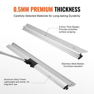 Spatola Professionale da 48 Pollici per Stuccatura Cartongesso in Acciaio Inossidabile con Corpo in Lega di Alluminio per Lisciare Strati di Stucco - Product Image 3