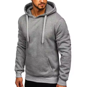 New Fashion Men Fleece Hoodie Gym <b>Plain</b> <b>Tracksuit</b> Sweatshirt Long Sleeve Printed Oversize Pullover Hoodies - Product Image 1
