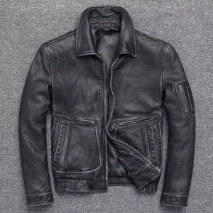 Blouson Bomber Unisexe en Cuir Véritable Haute Performance Hiver 2026 avec Logo sur le Devant en Toile Qualité Premium pour Moto à Capuche - Product Image 6