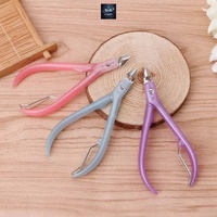 Coupe-ongles professionnels de luxe en acier inoxydable 12,5 mm à mâchoires biseautées, lame incurvée, pointe affûtée, coffret cadeau pour outils de manucure des doigts