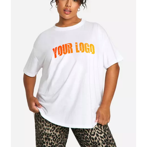 Nuevas Camisetas Oversize de Hombro Caído para Mujer al por Mayor, Lisas y Personalizables con Gráficos - Product Image 4