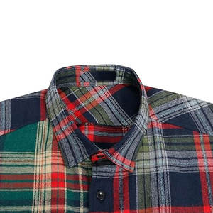 Camiseta sin mangas de franela a cuadros clásica para hombre, corte casual, ajuste muscular, de alto rendimiento, al por mayor - Product Image 6