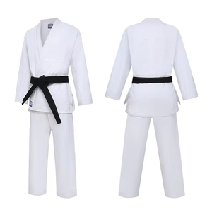 Uniforme de Karate para Niños, Unisex, Conjunto de Artes Marciales, Transpirable, Elástico, 100% Algodón, Diseño Personalizado con Logotipo OEM - Product Image 1