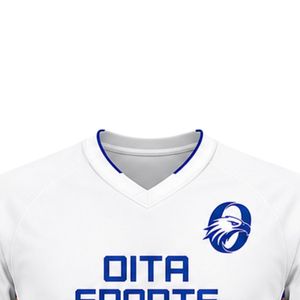 Maillot de lacrosse blanc et bleu pour hommes, chemise de sport à manches courtes, vêtements d'équipe professionnels, légers et respirants, pour l'entraînement au lacrosse - Product Image 3