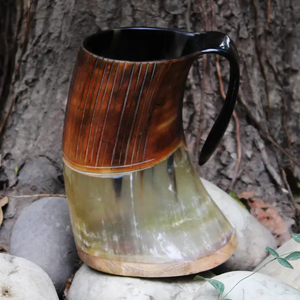 Buffalo Horn <b>Mug</b> Genuine Handcrafted Viking <b>Mug</b> Authentic Buffalo Horn <b>Mug</b> Personalized Durable Insulated Beer <b>Mug</b> - Product Image 2