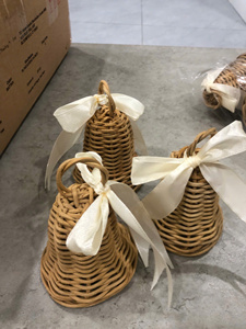 Vietnam Handmade Rattan <b>Christmas</b> <b>Tree</b> Ornament Natural Eco Friendly Hanging Decoration for Holiday Home Wholesale Export - Product Image 4