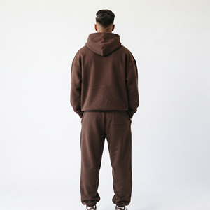 Conjunto Deportivo de Invierno para Hombre, Sudadera con Capucha Holgada y Pantalones Largos, Estilo Urbano - Product Image 2