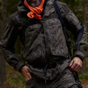 Veste de chasse imperméable pour homme, en softshell, avec capuche, imprimé camouflage, manches longues, vêtements d'extérieur pour l'hiver - Product Image 3