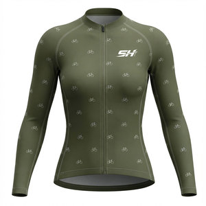Jersey de Ciclismo para Mujer, Servicio OEM de Equipo Profesional, Tela de Poliéster Agradable al Tacto, Impresión por Sublimación Personalizada - Product Image 1