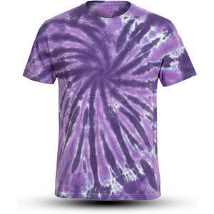 T-shirt tie-dye tendance pour homme, manches courtes, motif tourbillon unique, coupe décontractée, style affirmé - Product Image 1