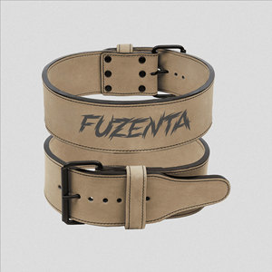 เข็มขัดยกน้ำหนักหนังกลับบุผ้ากำมะหยี่ 10 มม. แบบหัวเข็มขัดเดี่ยว สำหรับพาวเวอร์ลิฟติ้ง ออกกำลังกาย ซิทอัพ ยกน้ำหนักเดดลิฟท์ เสริมสร้างความแข็งแรง - Product Image 1