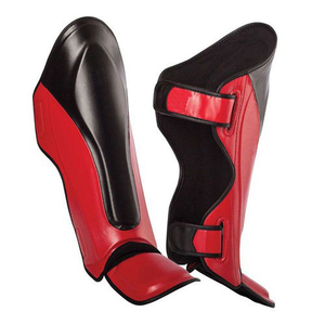 Protections de tibia en cuir de qualité supérieure pour le kickboxing - Taille adulte - Product Image 5