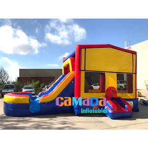 Bouncing thương mại nhảy bouncy lâu đài Inflatable Bouncer trượt nước nhà bị trả lại với hồ bơi - Product Image 3