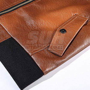 Chaqueta de Piel de Vaca para Hombre, Diseño Moderno, Precio Razonable, Calidad Premium, Superventas, Transpirable, Cuello Alto, Logotipo Frontal - Product Image 6