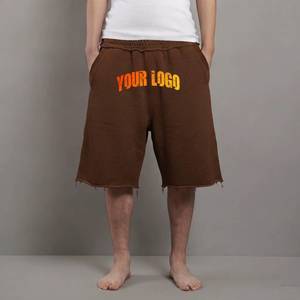 High Quality 100% Cotton Fleece Sweat <b>Shorts</b> Outdoor Sun Fade Vintage French Terry Acid Wash <b>Shorts</b> For <b>Men</b> Reasonable Price - Product Image 4