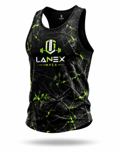 Custom Men's Black Green Camo Gym Tank Top Sublimation Quick Dry Fitness <b>Stringer</b> <b>Vest</b> Bodybuilding Sleeveless Workout Polyester - Product Image 1